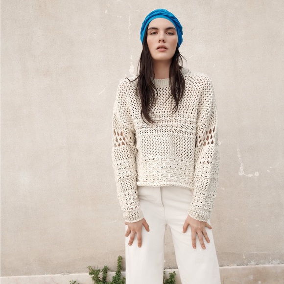 NWT Zara Knit Textured sweater - Picture 5 of 10